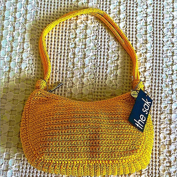 The Sak Yellow Crochet Purse/Shoulder Bag - Picture 1 of 9